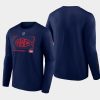 men montreal canadiens authentic pro core collection navy secondary long sleeve t shirt