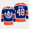 men oilers carter savoie primegreen 2023 nhl heritage classic authentic player royal jersey