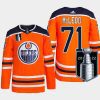 men oilers ryan mcleod authentic primegreen 2022 stanley cup playoffs orange jersey