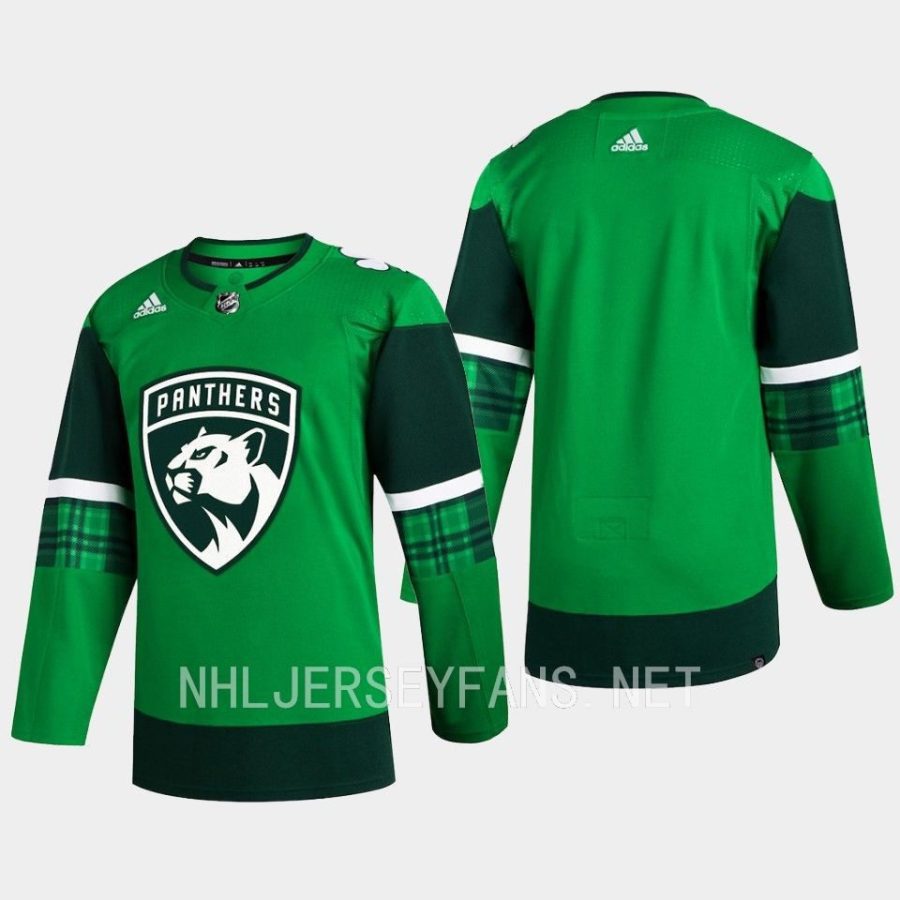 men panthers 2023 st. patricks day primegreen authentic jersey green