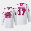 men panthers evan rodrigues 2023 limited pink in the rink white jersey