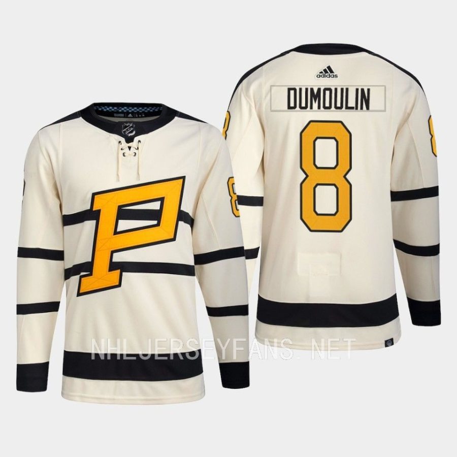 men penguins brian dumoulin primegreen 2023 winter classic cream jersey