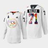 men penguins evgeni malkin 2022 rainbow pride warmup white jersey