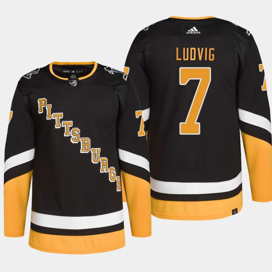 men penguins john ludvig primegreen alternate authentic pro black jersey