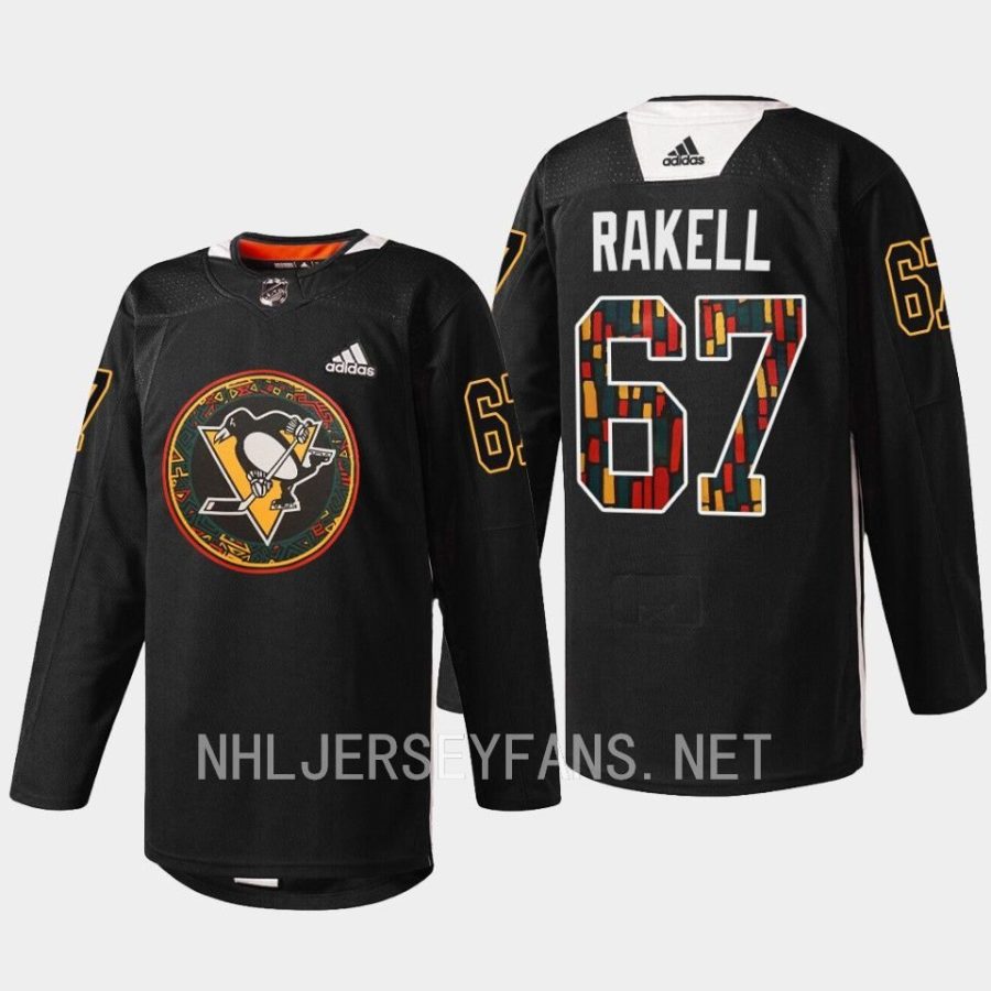 men penguins rickard rakell 2023 warmup black hockey history black jersey