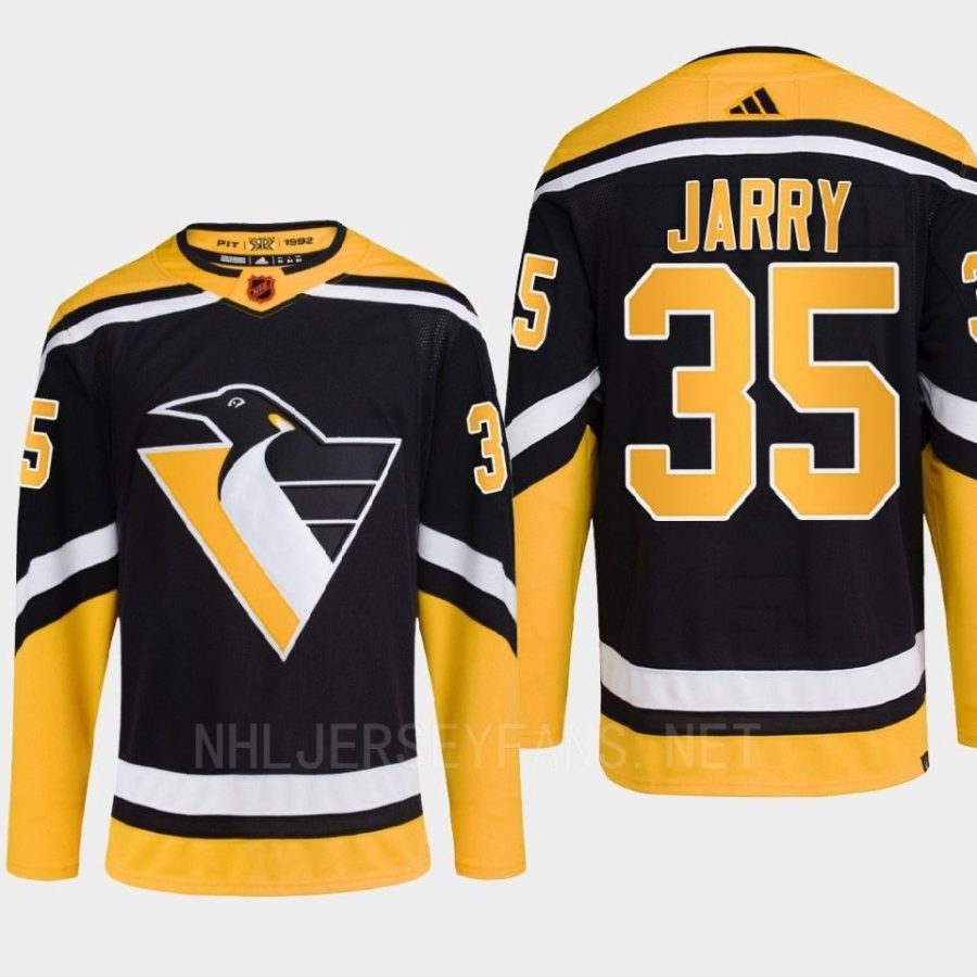 men penguins tristan jarry 2022 authentic primegreen reverse retro 2.0 black jersey