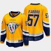 men predators dante fabbro 2022 breakaway special edition 2.0 retro yellow jersey