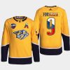 men predators filip forsberg czech republic challenge 2022 nhl global series gold jersey