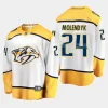 men predators tanner molendyk men 2023 nhl draft away breakaway player white jersey