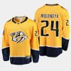 men predators tanner molendyk men 2023 nhl draft home breakaway player gold jersey