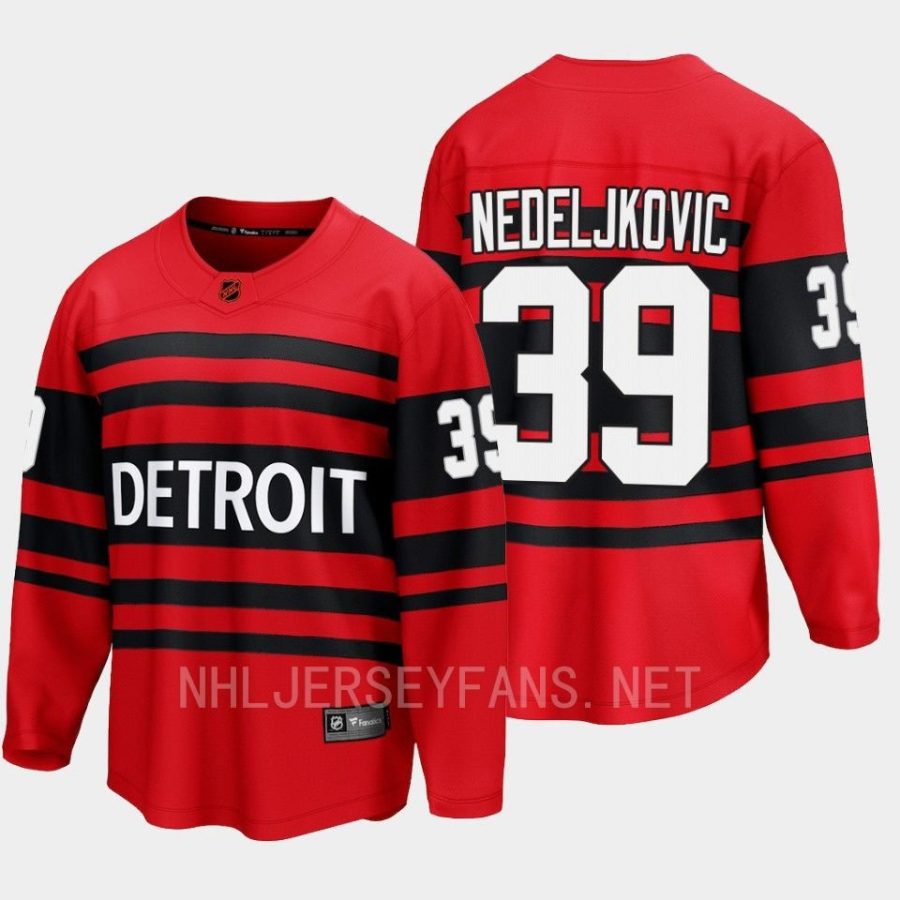 men red wings alex nedeljkovic 2022 breakaway special edition 2.0 retro red jersey