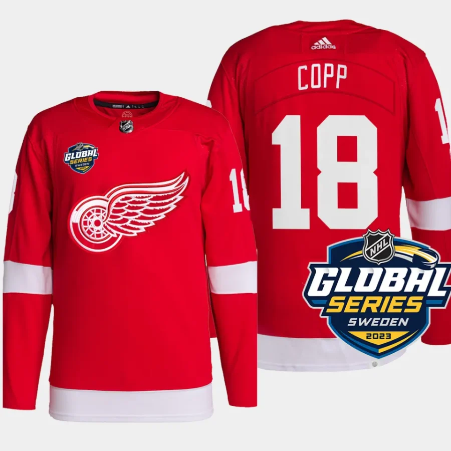 men red wings andrew copp authentic 2023 nhl global series sweden red jersey