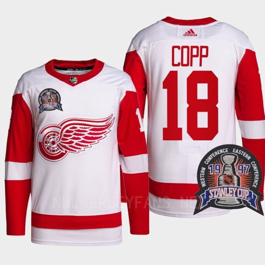 men red wings andrew copp authentic pro 25th anniversary red jersey