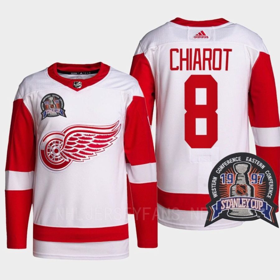 men red wings ben chiarot authentic pro 25th anniversary red jersey