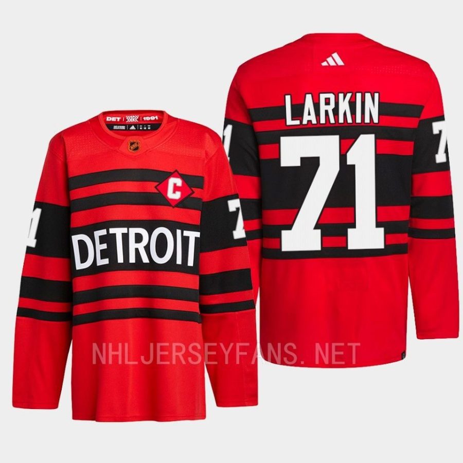 men red wings dylan larkin 2022 authentic pro reverse retro 2.0 red jersey