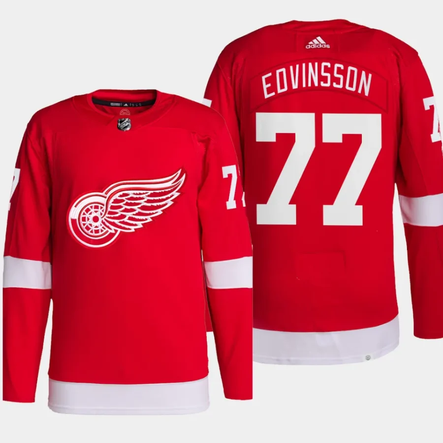 men red wings simon edvinsson authentic pro home primegreen red jersey