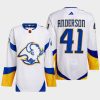 men sabres craig anderson 2022 authentic primegreen reverse retro 2.0 white jersey