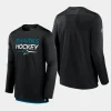 men san jose sharks authentic pro black long sleeve t shirt