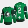 men senators artyom zub 2022 warm up st. patrick green jersey