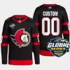 men senators custom authentic 2023 nhl global series sweden black jersey