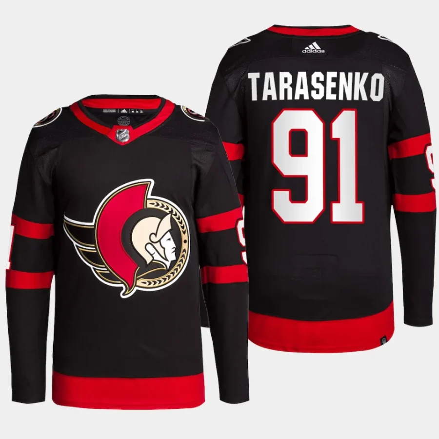 men senators vladimir tarasenko authentic pro home primegreen black jersey