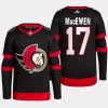 men senators zack macewen primegreen home authentic pro black jersey