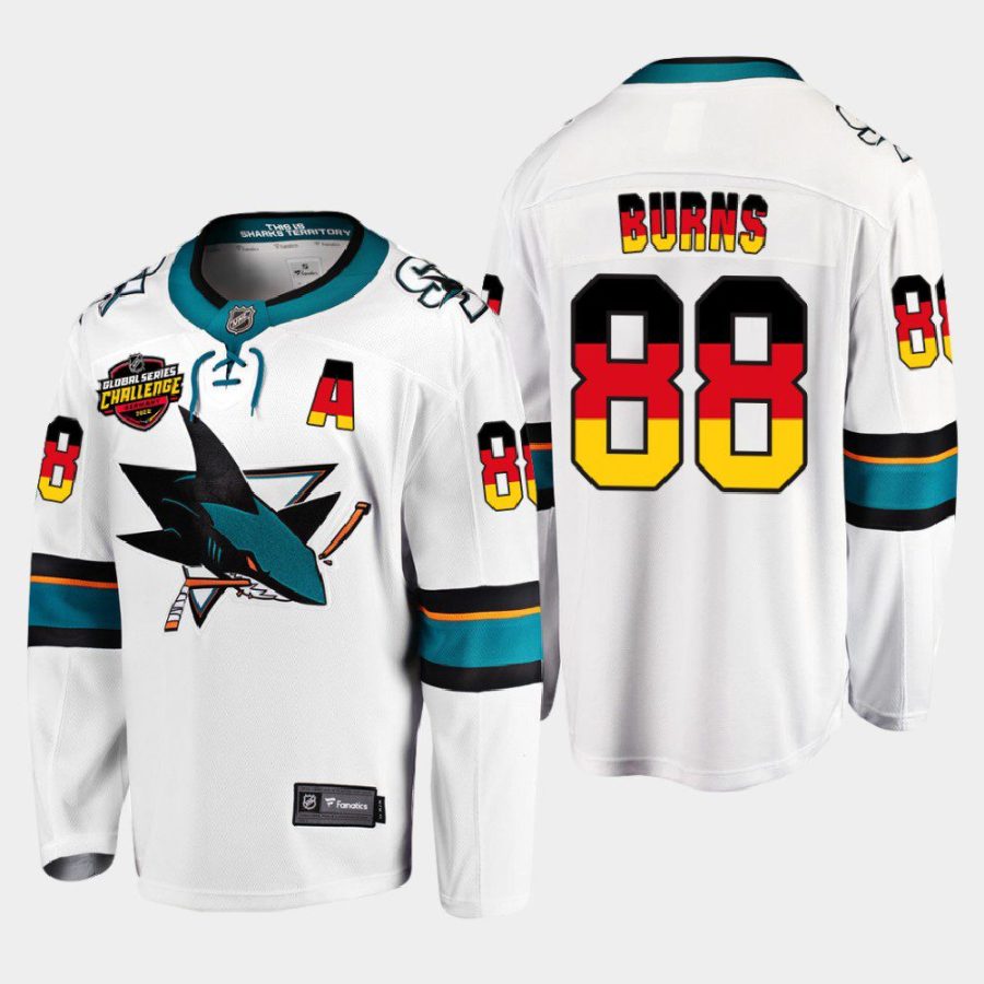 men sharks brent burns germany challenge 2022 nhl global series white jersey