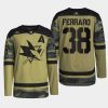 men sharks mario ferraro authentic practice military appreciation 2022 camo jersey