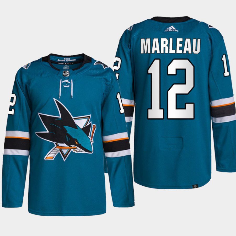 men sharks patrick marleau authentic home retired number teal jersey