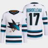 men sharks thomas bordeleau 2022 23 primegreen authentic away white jersey