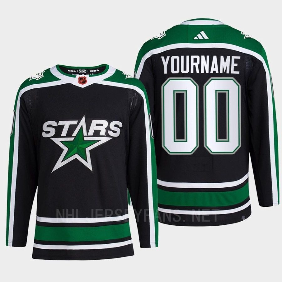 men stars custom 2022 authentic pro reverse retro 2.0 primegreen black jersey