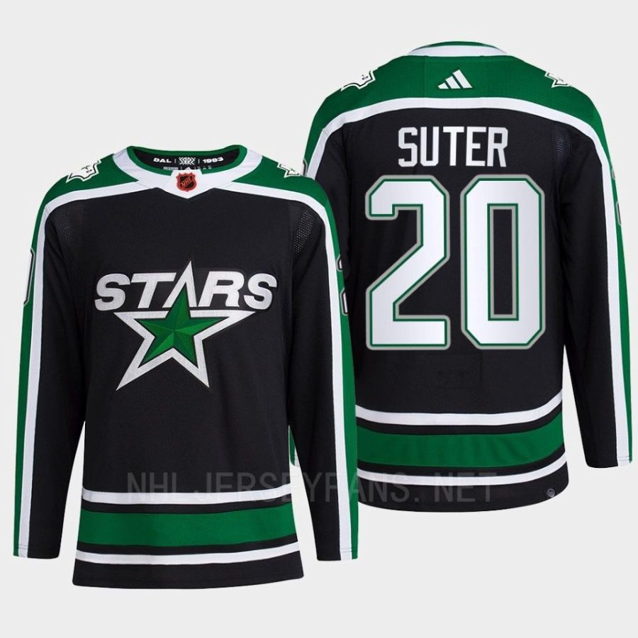 men stars ryan suter 2022 authentic pro reverse retro 2.0 primegreen black jersey