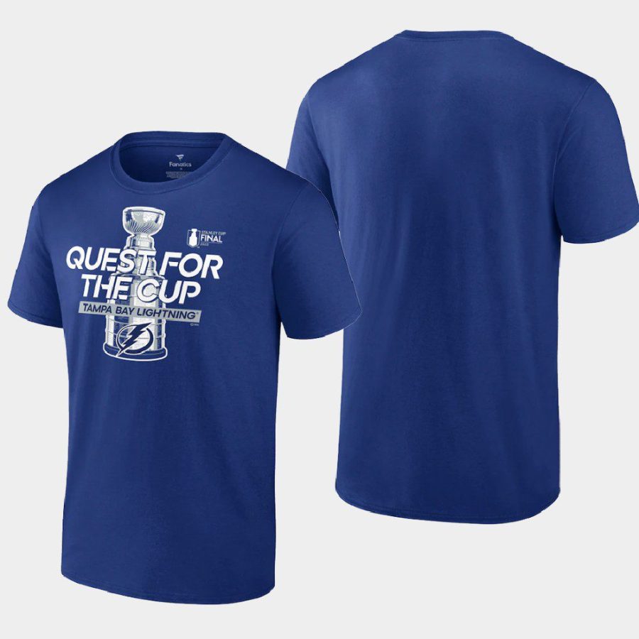 men tampa bay lightning 2022 stanley cup final blue full strength t shirt