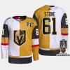 men vgk mark stone split 2023 stanley cup champions authentic white gold jersey