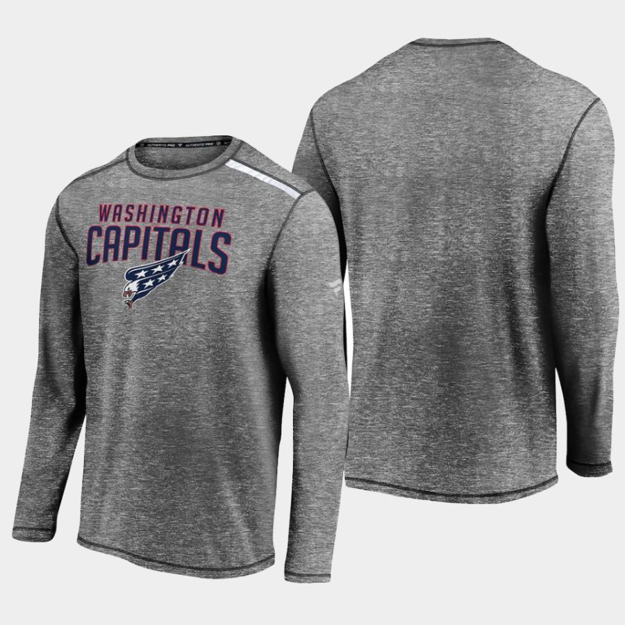 men washington capitals special edition gray long sleeve t shirt