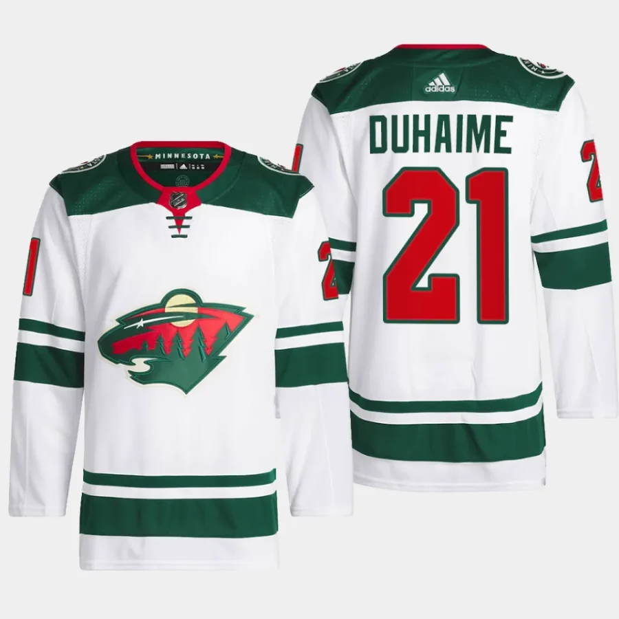 men wild brandon duhaime primegreen away authentic pro white jersey