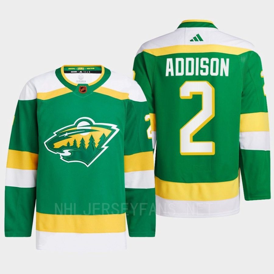 men wild calen addison 2022 authentic pro reverse retro 2.0 green jersey