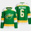 men wild dakota mermis 2023 24 primegreen alternate authentic player green jersey