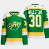 men wild jesper wallstedt 2023 24 primegreen alternate authentic player green jersey