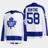 michael bunting maple leafs white team classics primary logo jersey