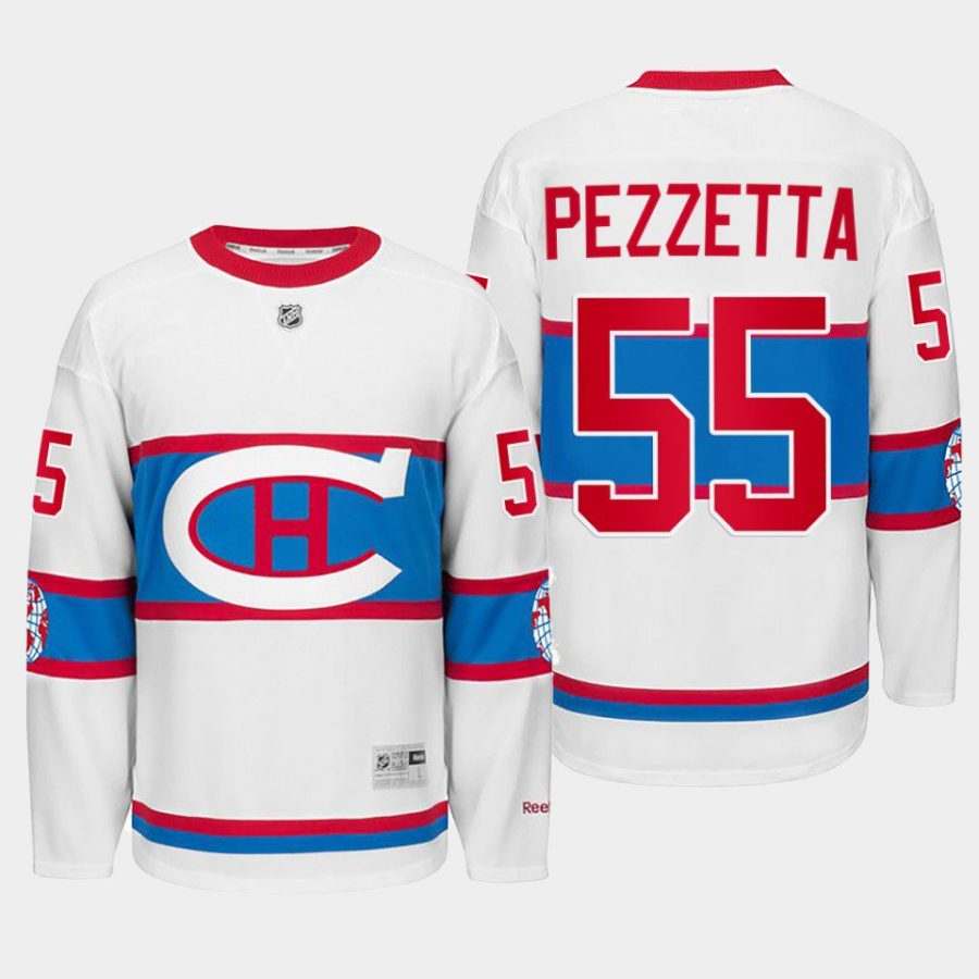 michael pezzetta canadiens white winter classic 2016 throwback jersey