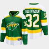 minnesota wild filip gustavsson special edition 2.0 2022 breakaway retro jersey green