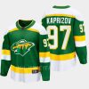 minnesota wild kirill kaprizov special edition 2.0 2022 breakaway retro jersey green