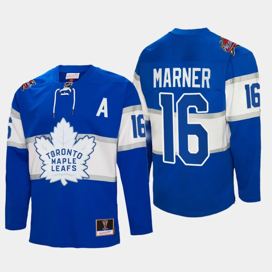 mitch marner maple leafs royal 2024 nhl all star patch authentic throwback jersey