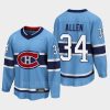 montreal canadiens jake allen special edition 2.0 2022 breakaway player retro jersey blue