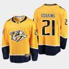 nashville predators nick cousins home breakaway player jersey gold