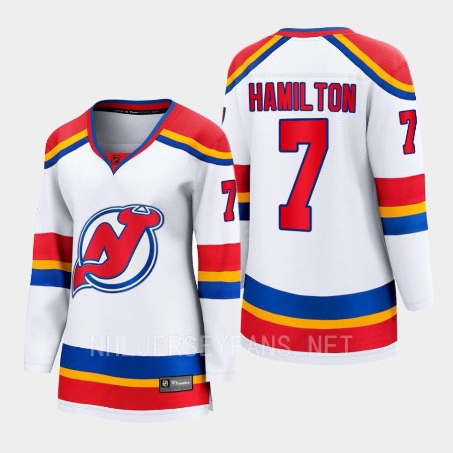 new jersey devils dougie hamilton special edition 2.0 2022 breakaway retro jersey white 0a