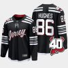 new jersey devils jack hughes 40th anniversary 2022 23 alternate jersey black