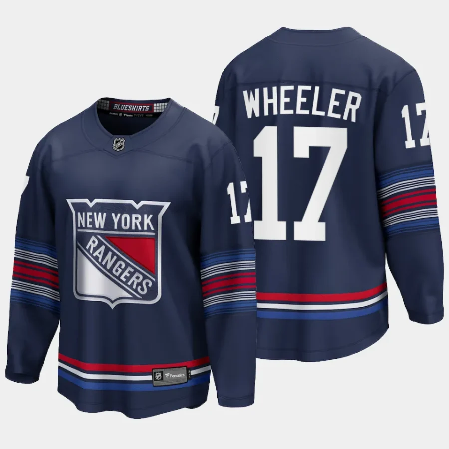 new york rangers blake wheeler alternate 2023 24 premier breakaway player jersey navy