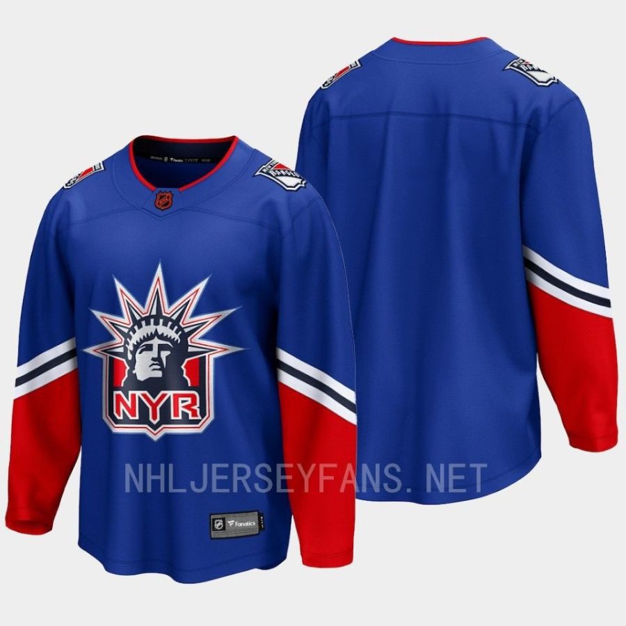 new york rangers blank special edition 2.0 2022 breakaway retro jersey royal